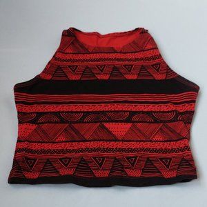 American Apparel Tribal Print Crop Top